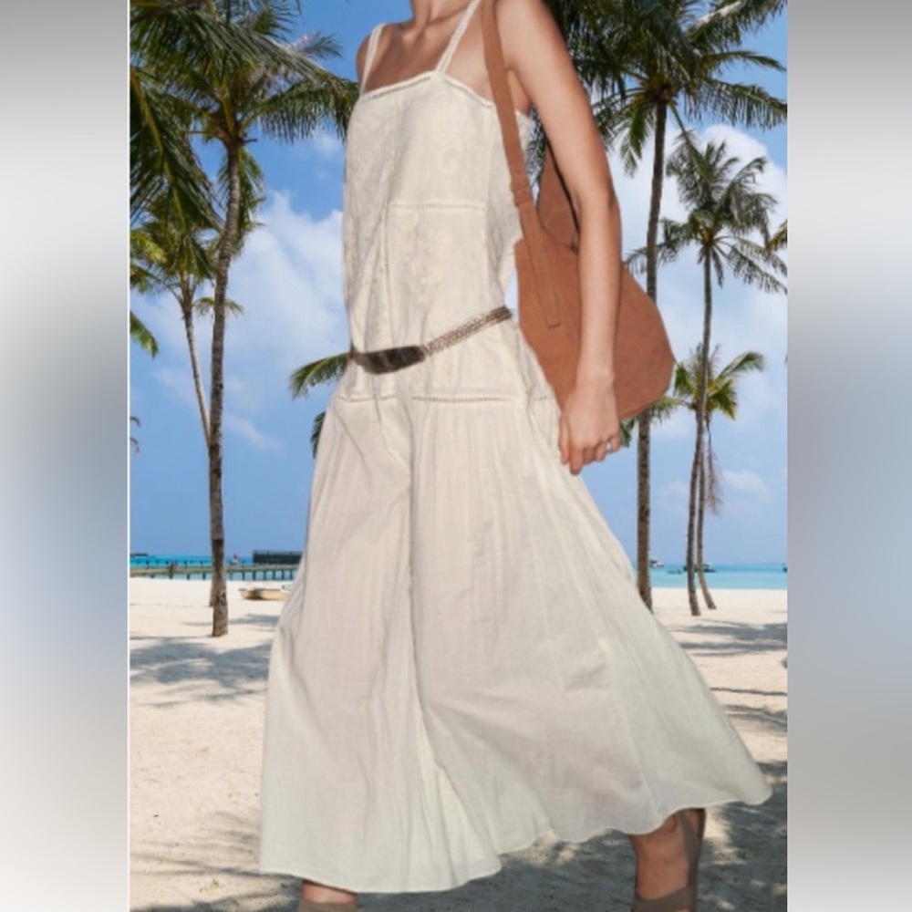 Zara ZW 2025 Collection embroidered dress NWT